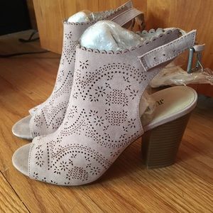Heeled sandal booties